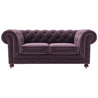 диван chesterfield lux двухместный прямой фиолетовый в Костроме