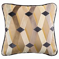 подушка декоративная бежевая с ромбами weave в Костроме