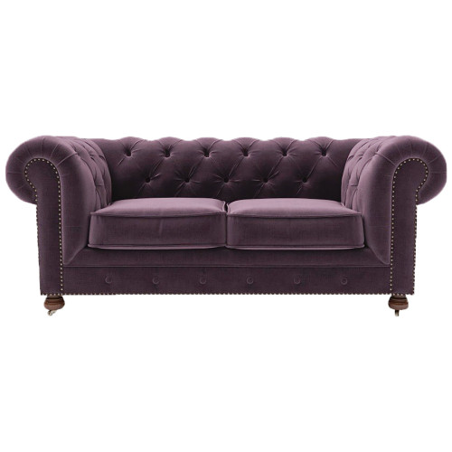 диван chesterfield lux двухместный прямой фиолетовый в Костроме