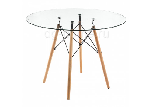 стол стеклянный nixon (eames style) натуральное дерево в Костроме