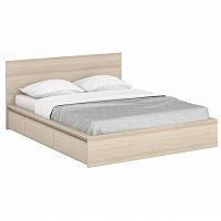 кровать деревянная двуспальная 160х200 розовая unit light white в Костроме