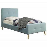 кровать button tufted flannelette blue 120х200 в Костроме