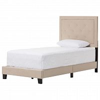 кровать paris linen upholstered beige 120х200 в Костроме