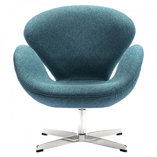 кресло swan chair сине-зеленое в Костроме
