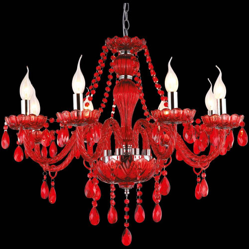 подвесная люстра arte lamp teatro a3964lm-8rd в Костроме