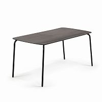 tramp table 160x80 черный, черный полицемент от la forma (ex julia grup) в Костроме