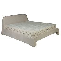 кровать двуспальная 160х200 бежевая из велюра nip в Костроме