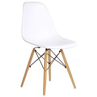 стул деревянный pc-015 белый (eames style) в Костроме