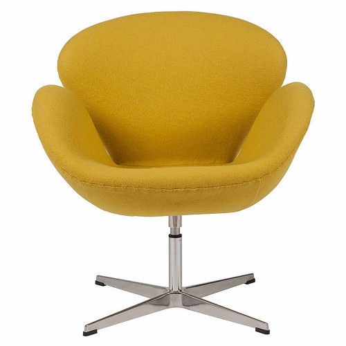 кресло swan chair желтое в Костроме