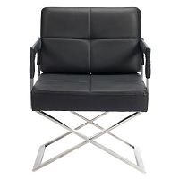 кресло aster x chair экокожа черное в Костроме