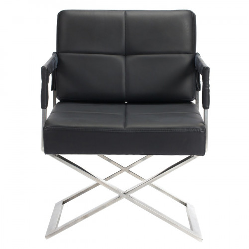 кресло aster x chair экокожа черное в Костроме