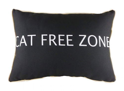 подушка с надписью cat free zone в Костроме