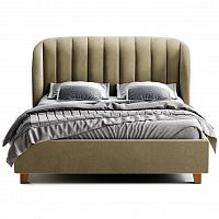 кровать двуспальная 180х200 бежевая tulip в Костроме