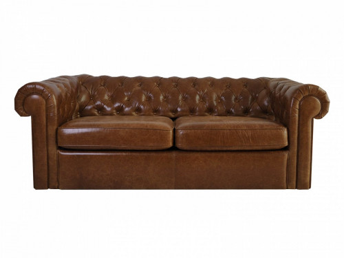 диван chesterfield прямой коричневый в Костроме