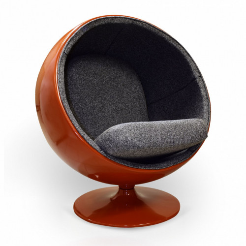 кресло ball chair оранжево-черное в Костроме