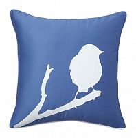 подушка с птичкой lone bird diamond-blue в Костроме