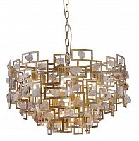 подвесная люстра crystal lux diego sp9 d600 gold в Костроме