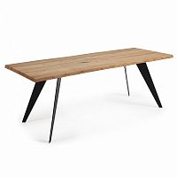 стол nack 220x100 черный, натуральный дуб c799m40 от la forma (ex julia grup) в Костроме