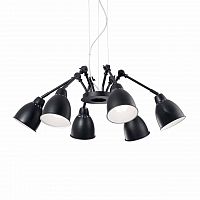 подвесная люстра ideal lux newton sp6 nero в Костроме