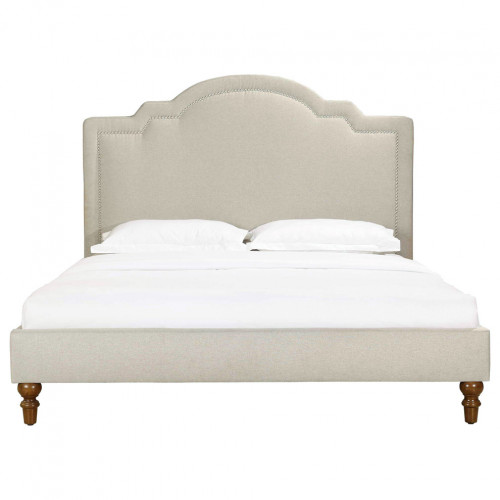 кровать двуспальная 160х200 бежевая cassis upholstered в Костроме