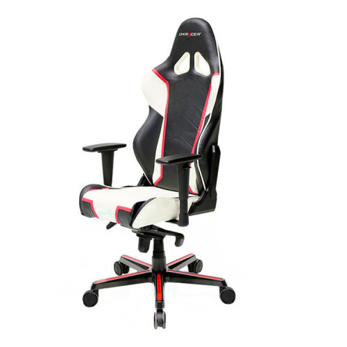 кресло геймерское dxracer racing черно-бело-красное в Костроме