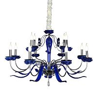 подвесная люстра omnilux muntiggioni oml-70403-12 синяя в Костроме