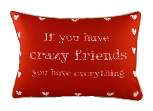 подушка с надписью crazy friends в Костроме