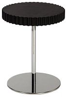 стол журнальный onduline 1 - ash wengé stained chromed metal 180392 черный в Костроме