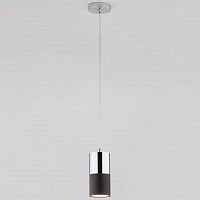 подвесной светильник eurosvet mini topper 50146/1 хром/черный в Костроме