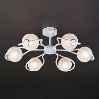 потолочная люстра eurosvet camomile 70089/6 белый с серебром в Костроме