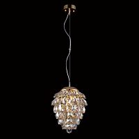 подвесной светильник crystal lux charme sp2+2 led gold/amber в Костроме