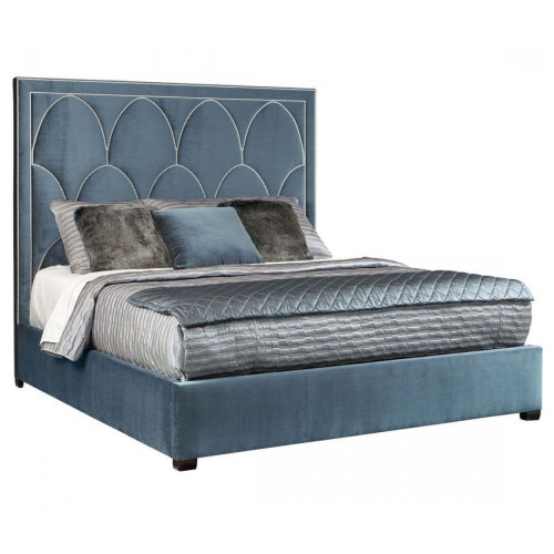 кровать двуспальная 180х200 голубая petals queen в Костроме