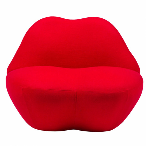 кресло губы heller kiss красный кашемир в Костроме