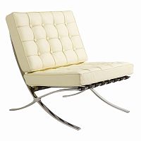 детское кресло barcelona chair кремовое в Костроме