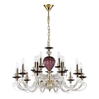 подвесная люстра odeon light siena 3929/15 красная в Костроме