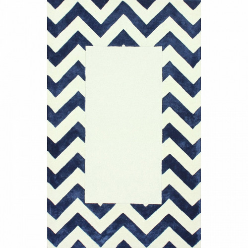ковер zig zag синий с квадратом 120х180 в Костроме