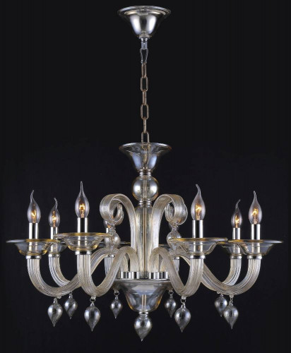 подвесная люстра crystal lux caetano sp8 бежевая в Костроме