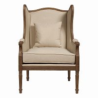 кресло мягкое с ушами бежевое cameron armchair в Костроме