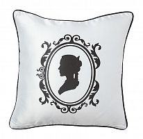 подушка с принтом ladies' profile white в Костроме