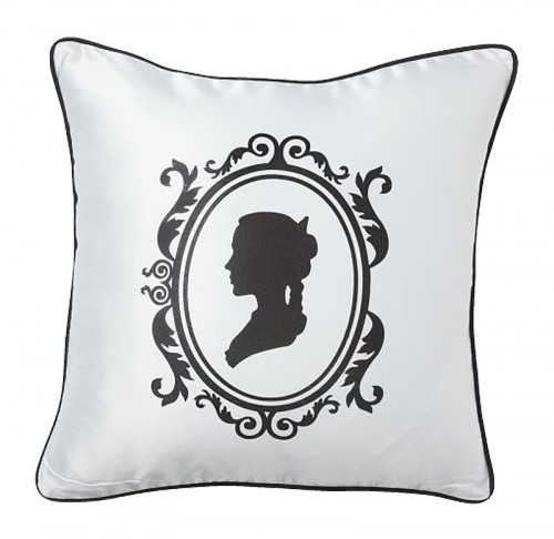 подушка с принтом ladies' profile white в Костроме