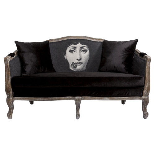 диван «комплимент» fornasetti прямой черный в Костроме