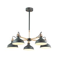 подвесная люстра odeon light lurdi 3329/5 черная в Костроме