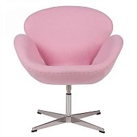 кресло swan chair светло-розовое в Костроме