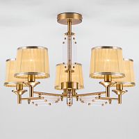 потолочная люстра eurosvet amalfi 60081/5 золотая бронза в Костроме
