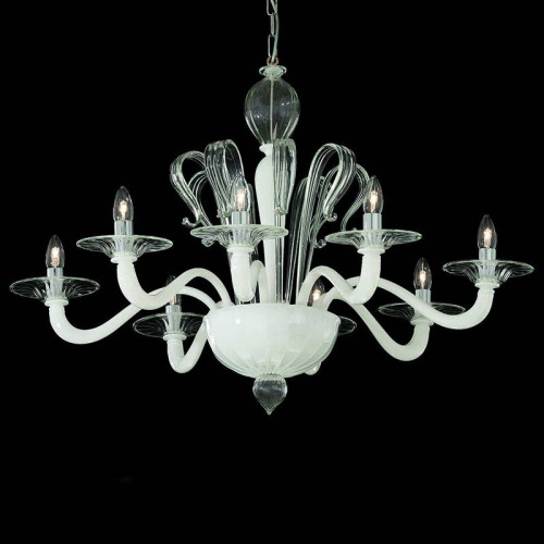 подвесная люстра ideal lux sogno sp8 bianco в Костроме