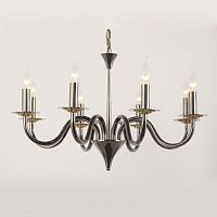 подвесная люстра lucia tucci messina 1890.8 glossy black в Костроме