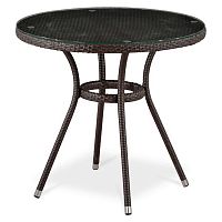 стол из иск. ротанга t283ant-w51-d80 brown в Костроме
