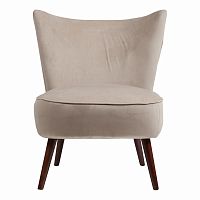 кресло vermont chair серо-бежевый велюр р в Костроме