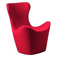 кресло papilio lounge chair красное в Костроме