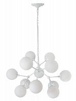 подвесная люстра crystal lux medea white sp12 белая в Костроме